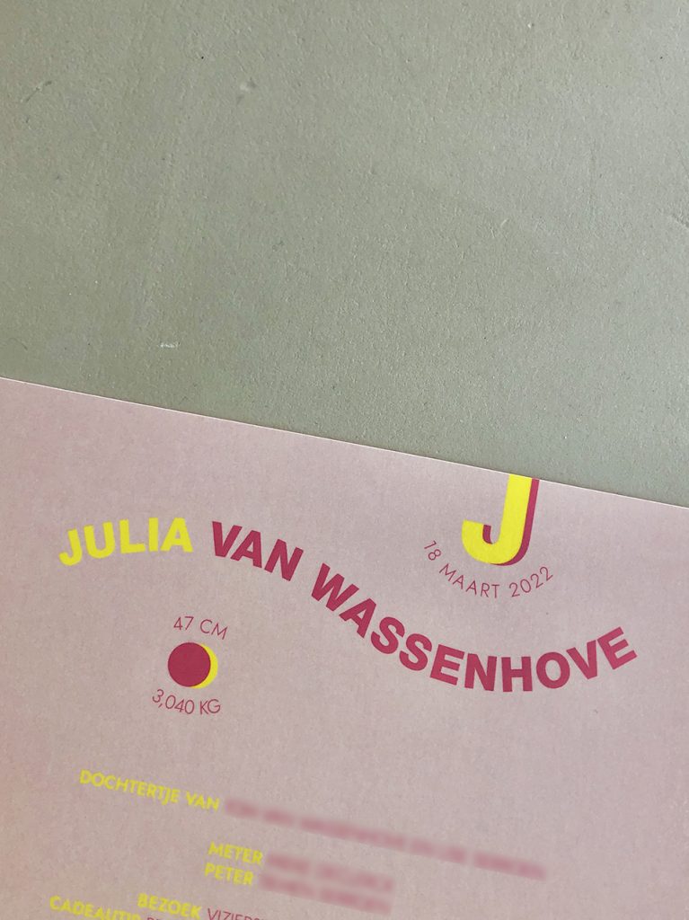 geboortekaart organisch